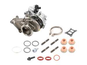 ES#5506561 - 06k145061dKT - Turbocharger With Installation Kit  - Restore your Tiguan's performance and ensure a leak-free installation with this complete Turbocharger Replacement Kit - Assembled By ECS - Volkswagen