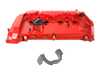 ES#5516209 - 11127646552KKT2 - Valve Cover With PCV And Locking Bow - Upgraded Aluminum Red Paint N18 - Keep your MINI engine looking new : part of the PCV system / Cylinder Head Cover. Top section is now in Red Plastic. Main body in metal. Comes with bolts and gasket! - Assembled By ECS - MINI
