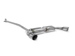 ES#4674386 - SMN026 - Scorpion Cat-Back Exhaust - Twin 2.5"  Daytona Chrome Tips - Non Resonated S ALL4/ JCW  - Built to last with 304 stainless steel and engineered for dyno-proven power gains. Scorpion proves performance exhaust that sounds great. - Scorpion - MINI
