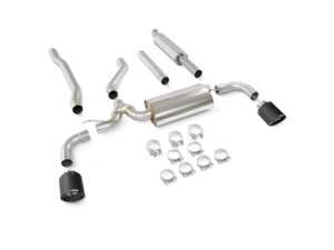 ES#4880854 - SMN029CF - Scorpion Cat-Back Exhaust - Ascari Carbon Fiber Tip -  Resonated - Built to last with 304 stainless steel and engineered for dyno-proven power gains. Scorpion proves performance exhaust that sounds great. - Scorpion - MINI