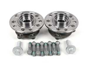 ES#5482119 - 2053340300KT1 - Front Wheel Bearing/Hub Assemblies - Pair - Includes both front wheel hub and bearings, with all new hardware for installation. - Meyle - Mercedes Benz