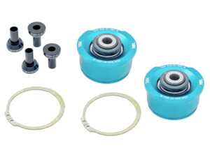 ES#5477697 - TGK-0411-01 - TGK Motorsport Audi Front Thrust (Rearward) Control Arm Inner Spherical Monoball Kit - Precision machined, anodized aluminum with a knurled outer diameter for a perfect press fit and long-lasting durability. - TGK Motorsport - Audi
