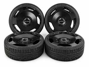 ES#5516712 - MB-8128-20-02 - 20" Alzor Style 8128 "Ready-To-Roll" OEM+ Fitment Square Wheel & Tire Package - w/ Advanta Tires - Mercedes W222 S-Class - Square 20x8.5" ET38 5x112 66.6CB - Matte Black - With Professionally Mounted & Balanced ADVANTA HPZ-02 (245/40R20) - Includes TPMS sensors and Wheel Bolts! - Alzor - Mercedes Benz