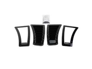 ES#5516341 - VTTPRTSGBPT - Tapered Hood Vent W/ Rain Tray - Semi-Gloss Black - Add some hood vents for an aggressive look and improved engine cooling. - CJM Industries - Volkswagen
