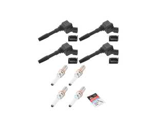 ES#5516505 - 06k905601mmmKT - EA888 Gen3 Ignition Service Kit - This complete ignition kit replaces worn coils and spark plugs to eliminate misfires on VW and Audi EA888 Gen3 engines. - Assembled By ECS - Audi Volkswagen