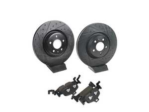 ES#5516552 - EP24-1897KT - ECS Front Brake Service Kit - This complete front brake kit upgrades stopping power, heat dissipation, and pedal feel on select Audi models. - Assembled By ECS - Audi