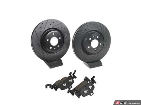 ES#5516552 - EP24-1897KT - ECS Front Brake Service Kit - This complete front brake kit upgrades stopping power, heat dissipation, and pedal feel on select Audi models. - Assembled By ECS - Audi
