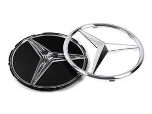 ES#3611096 - 2058175701 - Illuminated Mercedes-Benz Star - Front Grill Emblem - Genuine Mercedes Benz - Mercedes Benz