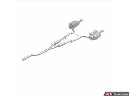 ES#5516259 - 106-0169 - Direct-Fit Replacement Exhaust Kit - Take the guesswork out of replacing your rusted or damaged factory exhaust with this complete, high-quality direct-fit replacement system. - BRExhaust - Audi