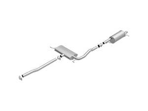 ES#5516335 - 106-0294 - Direct-Fit Replacement Exhaust System Kit - Eliminate exhaust leaks and restore factory quiet performance with this direct-fit, bolt-on replacement exhaust system. - BRExhaust - Volkswagen