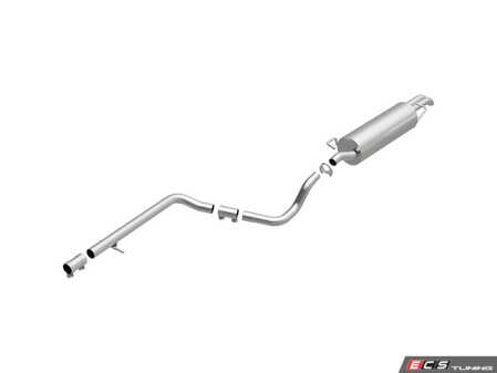 ES#5516339 - 106-0319 - Direct-Fit Replacement Exhaust System Kit - Eliminate exhaust leaks and restore factory quiet performance with this direct-fit, bolt-on replacement exhaust system. - BRExhaust - Volkswagen