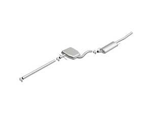 ES#5516345 - 106-0653 - Direct-Fit Replacement Exhaust System Kit - Eliminate exhaust leaks and restore factory quiet performance with this direct-fit, bolt-on replacement exhaust system. - BRExhaust - Volkswagen