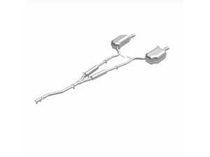 ES#5516352 - 106-0744 - Direct-Fit Replacement Exhaust System Kit - Eliminate exhaust leaks and restore factory quiet performance with this direct-fit, bolt-on replacement exhaust system. - BRExhaust - Audi