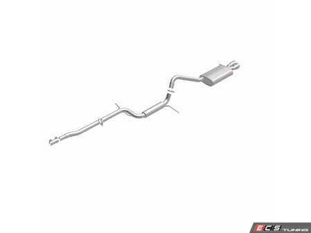 ES#5516374 - 106-0886 - Direct-Fit Replacement Exhaust System Kit - Eliminate exhaust leaks and restore factory quiet performance with this direct-fit, bolt-on replacement exhaust system. - BRExhaust - Volkswagen