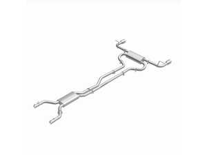 ES#5516378 - 106-0919 - Direct-Fit Replacement Exhaust System Kit - Eliminate exhaust leaks and restore factory quiet performance with this direct-fit, bolt-on replacement exhaust system. - BRExhaust - Audi