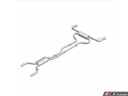 ES#5516378 - 106-0919 - Direct-Fit Replacement Exhaust System Kit - Eliminate exhaust leaks and restore factory quiet performance with this direct-fit, bolt-on replacement exhaust system. - BRExhaust - Audi