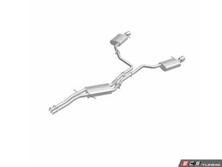 ES#5516380 - 106-0924 - Direct-Fit Replacement Exhaust System Kit - Eliminate exhaust leaks and restore factory quiet performance with this direct-fit, bolt-on replacement exhaust system. - BRExhaust - Audi