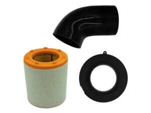 ES#5477615 - TGK-0301-06 - Stock Airbox Conversion Kit - A precision billet-and-silicone adapter that lets you seamlessly connect your high-flow TGK inlet back to the factory airbox for a stealthy, whisper-quiet sleeper build. - TGK Motorsport - Audi