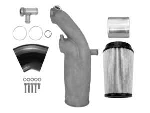 ES#5477613 - TGK-0301-04 - TGK Motorsport Air Intake System - A direct-bolt-on, merged single-inlet beast that ditches the restrictive factory dual-intake for massive airflow and aggressively loud, head-turning turbo spool. - TGK Motorsport - Audi