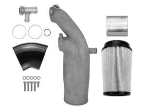 ES#5477611 - TGK-0301-02 - TGK Motorsport Air Intake System - 5" Open Filter - The ultimate, max-effort breather designed to force-feed maximum air volume to extreme, big-turbo horsepower builds. - TGK Motorsport - Audi