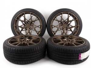 ES#5526935 - A0219854266B8 - 19" APR A02  "Ready-To-Roll" Wheel & Tire Package for B8 S4 - w/ Advanta Tires - 19x8.5 ET45 5x112 - Bronze Finish - With Professionally Mounted & Balanced ADVANTA HPZ-02 Tires (255/35ZR19) - APR - Audi