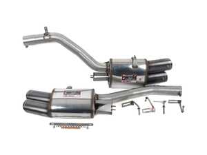 ES#5526988 - 986447KT - Rear Muffler Set (100x75) Gun Metal Grey Tips - Packaged by Turner - BMW