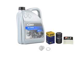 ES#3023145 - 070115561KT2 - Oil Service Kit - Includes Mann oil filter and Vaico synthetic 5w-40 oil - Assembled By ECS - Volkswagen
