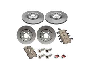 ES#3173672 - 8L0615301KT7 - Economy Ceramic Front & Rear Brake Service Kit (312x25/256x22) - Coated Rotors and ECS DD23 Ceramic Brake pads - Only the essentials to perform a brake service. - Assembled By ECS - Volkswagen