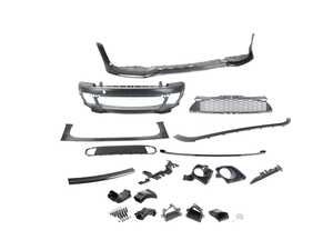 ES#4137357 - 51112759494KT - MINI Aero III JCW Front Bumper Kit - Gloss Black Lip/Spoiler  - Used to upgrade your front bumper JCW Aero III design with factory upgraded Brake Ducts - Assembled By ECS - MINI