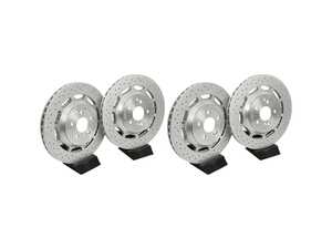 ES#4784839 - 2224232012KT2 - Rear Cross-Drilled & Slotted Brake Rotors - Pair (360x26) - Does not include new brake rotor securing screws. OEM Supplier! - Brembo - Mercedes Benz