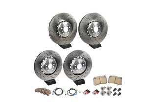 ES#4815839 - 34217991103kt4 - Front & Rear Brake Service Kit - Includes front & rear rotors, pads, wear sensors, and associated hardware. - Assembled By ECS - BMW