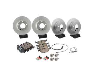 ES#4815862 - 34116761242KT - Front & Rear Brake Service Kit - Includes front & rear rotors, pads, wear sensors, and associated hardware. - Assembled By ECS - BMW