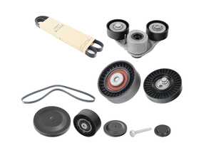 ES#4821010 - 06m903137alKT - Accessory Belt/Serpentine Belt Kit W/ Tensioners  - Keep your car from breaking down by replacing your cracked drive belt - Genuine Volkswagen Audi - Audi