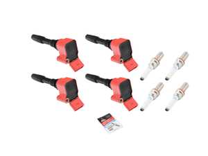 ES#5385822 - 06H905110PKT2 - Ignition Service Kit - Includes four Eldor ignition coil packs, NGK spark plugs, and dielectric spark plug boot protection - Assembled By ECS - Audi Volkswagen