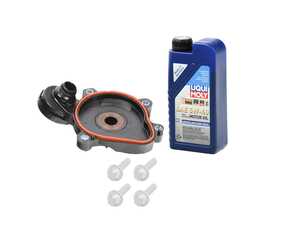 ES#5434869 - 2760100331KT - Crankcase Ventilation Repair Kit  - Includes a crankcase pressure regulating valve, all necessary installation hardware, and engine oil to properly restore the oil level after service. - Assembled By ECS - Mercedes Benz