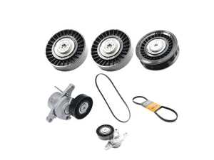 ES#5434943 - 0039932896KT - Drive Belt Kit  - Complete drivebelt service kit for the Mercedes-Benz M177 engine. Includes all accessory belts, idler pulleys, and belt tensioners needed for a proper refresh. - Assembled By ECS - Mercedes Benz