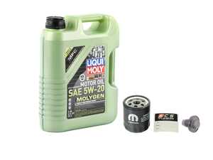 ES#5444900 - 7B0103624AKT1 - Liqui Moly Molygen Oil Service Kit  - Includes Oil, Filter, drain plug, and oil change service sticker - Assembled By ECS - Volkswagen