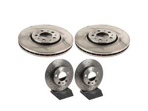 ES#5445718 - 6R0615301AKT10 - Front & Rear UV Coated Brake Rotors - Pair (288x25/232x9) - Features Brembo's special UV paint treatment that guarantees superior corrosion resistance. - Brembo - Volkswagen