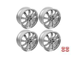 ES#5470065 - 804-1rKT - 19" Alzor Style 804 Wheels - Set Of Four - 19x8.5 ET35 5x112 57.1CB - Silver/Machined Lip - Alzor - Audi MINI