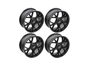ES#5470073 - 8129-1KT - 18" Alzor Style 8129 Wheels - Set Of Four - 18x8 ET28 5x112 66.6CB - Satin Black/Machine Lip - Alzor - Audi