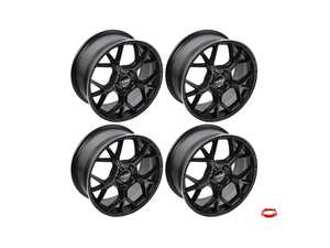 ES#5470074 - 8129-1rKT - 18" Alzor Style 8129 Wheels - Set Of Four - 18x8 ET28 5x112 57.1CB - Satin Black/Machine Lip - Alzor - Audi