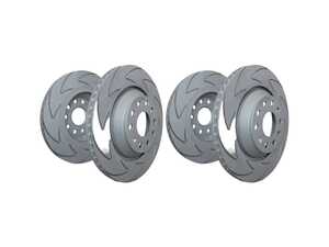 ES#5481001 - bsd818KT - Front & Rear BSD Blade Brake Rotors - Set (288x25 / 232x9) - Upgrade to the uniquely created blade slot designed for improved braking - EBC - Volkswagen