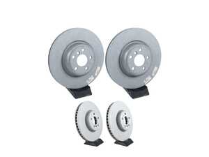 ES#5481210 - 34116860912KT2 - Front and Rear Brake Rotor Set - If you're experiencing steering wheel shimmy under heavy braking, unsightly lip wear, or simply want to restore that crisp, factory-fresh pedal feel, it's time for a refresh. - Assembled By ECS - BMW