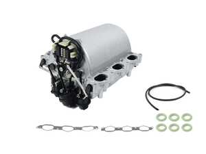 ES#5481379 - 272140240180KT - Intake Manifold Replacement Kit - Mercedes-Benz M272 V6 - Fix your M272's rough idle, P2004/P2006 codes, and broken tumble flap levers. This kit includes a high-quality replacement manifold along with all the gaskets, vacuum line, and O-rings you'll need to get the job done right the first time. - Assembled By ECS - Mercedes Benz