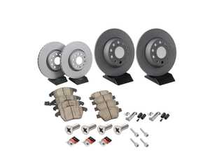ES#5481696 - 1k0698301aa2KT - Front & Rear Brake Service Kit (312x25 / 272x10) - Featuring Zimmermann rotors and ECS DD23 "Daily Driver" ceramic pads. - Assembled By ECS - Volkswagen
