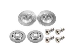 ES#5482730 - ebr824xprKT - Front & Rear Cross-Drilled And Slotted Evolution Rotors - Set (360x34 / 310x22) - Zinc coated performance rotors - Power Stop - Audi Volkswagen