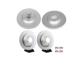 ES#5482776 - ebr822evcktKT1 - Evolution Coated Front & Rear Brake Rotors - Pair (350x34 / 330x28) - Featuring a GEOMET rust preventative coating - Power Stop - Audi Volkswagen