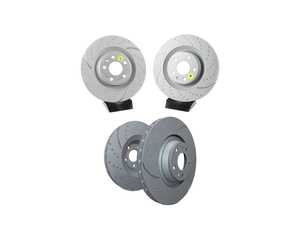 ES#5483060 - gd2026KT - Front & Rear GD Sport Rotors - Set (338X30 / 330x22) - Upgrade to a slotted/dimpled rotor for improved braking - EBC - Audi
