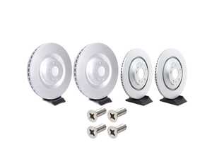 ES#5483125 - 4e0698601aKT - Front & Rear Brake Rotors - Set (385x36 / 335x22) - Factory direct braking parts. - Genuine Volkswagen Audi - Audi