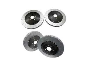 ES#5484863 - 034-301-1004KT - 2-Piece Floating Front & Rear Brake Rotor Upgrade Kit (390x34/356x32) - Direct replacement rotors that reduce rotational mass and feature J-Slots for less noise but same benefits as conventional slots - 034Motorsport - Audi